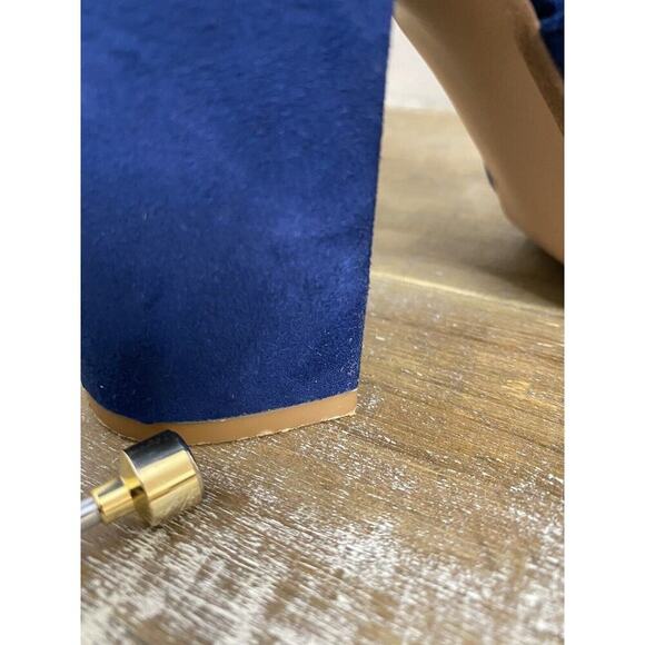 Steve Madden Gal Sandals Sz 6.5‎ Womens Blue Gladiator Lace Up Block Heel - Picture 11 of 14